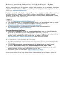 Membermojo Instructions To Use For Existing Members May 2025 ...